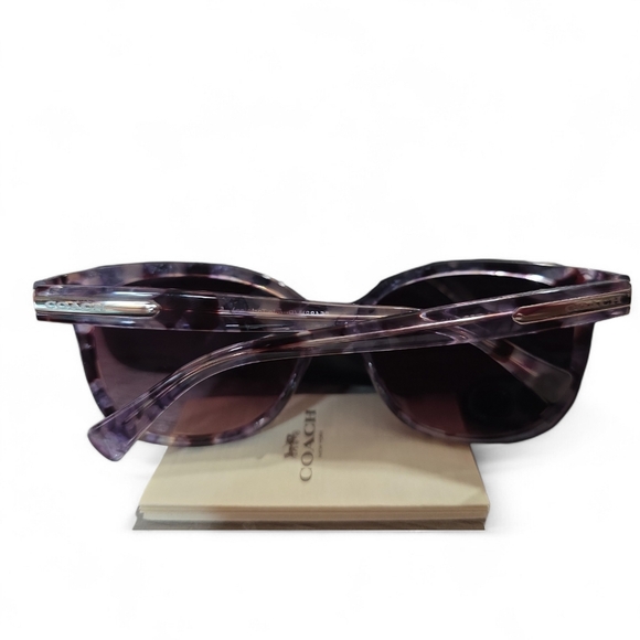 COACH Purple Tortoise Sunglasses In Excellent Condition With Case - Picture 7 of 7